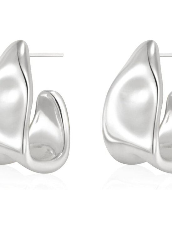 Jewelry - Chunky Gold Earrings for Women, 14K Gold/Silver Plated Statement Geometric Dangl